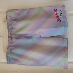 🌺South Park D.A.R.E rainbow pastel swim trunks L